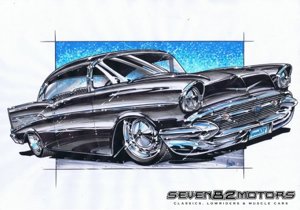1957 Chevy Belair custom build. after